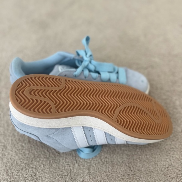 adidas Light Blue and White Women's Sneakers - Picture 4 of 5